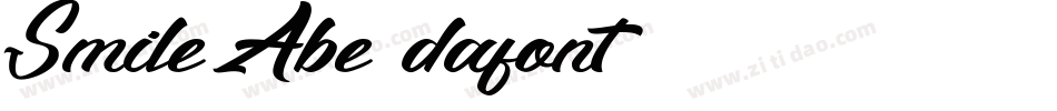 Smile Abe (dafont)字体转换